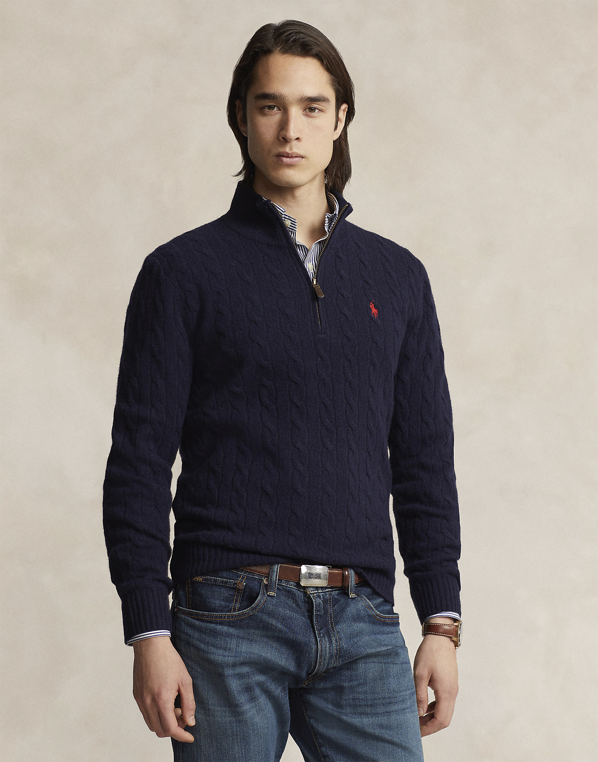 Cableknit Wool-cashmere Sweater