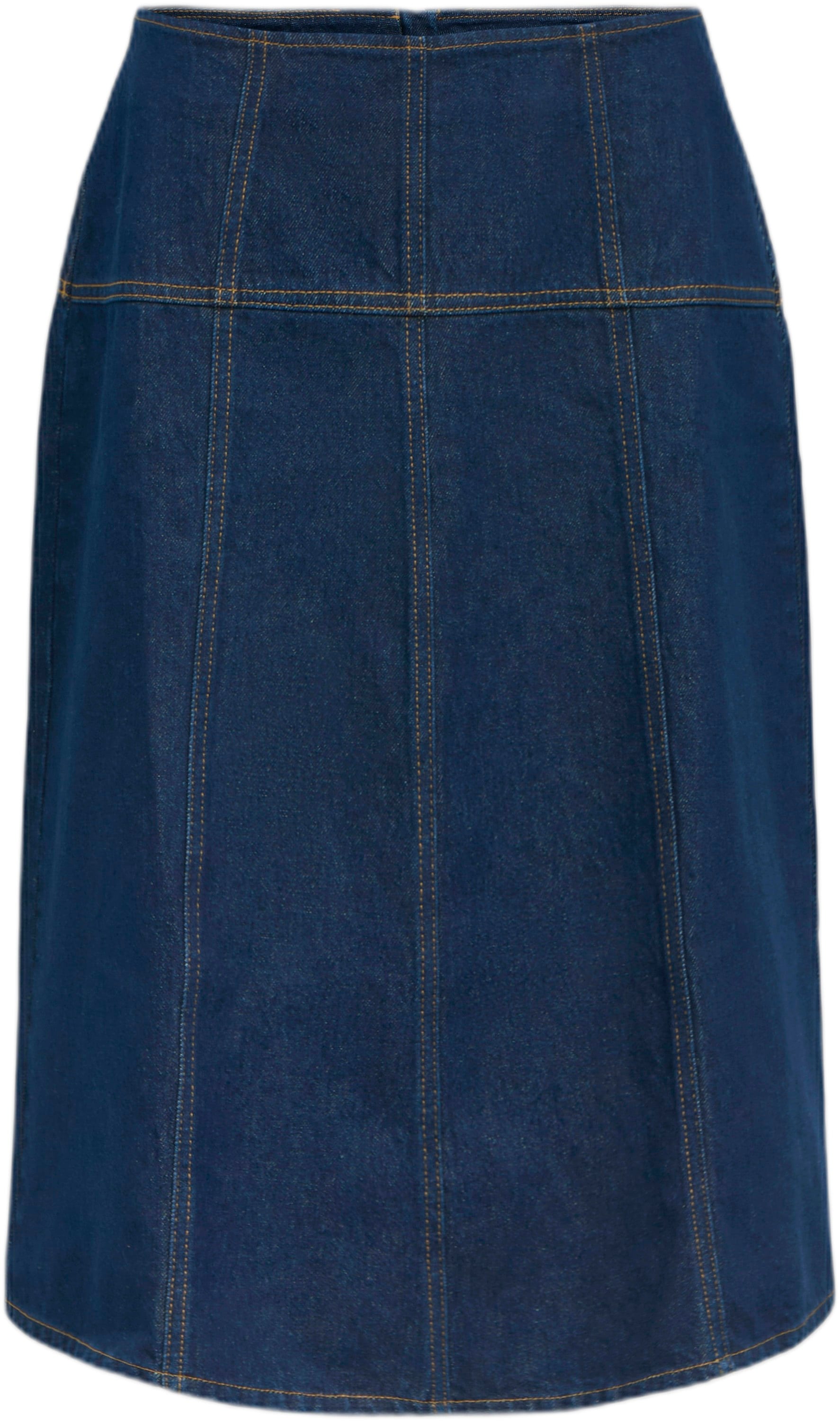 Objrine MW Midi Denim Skirt E TNE 2