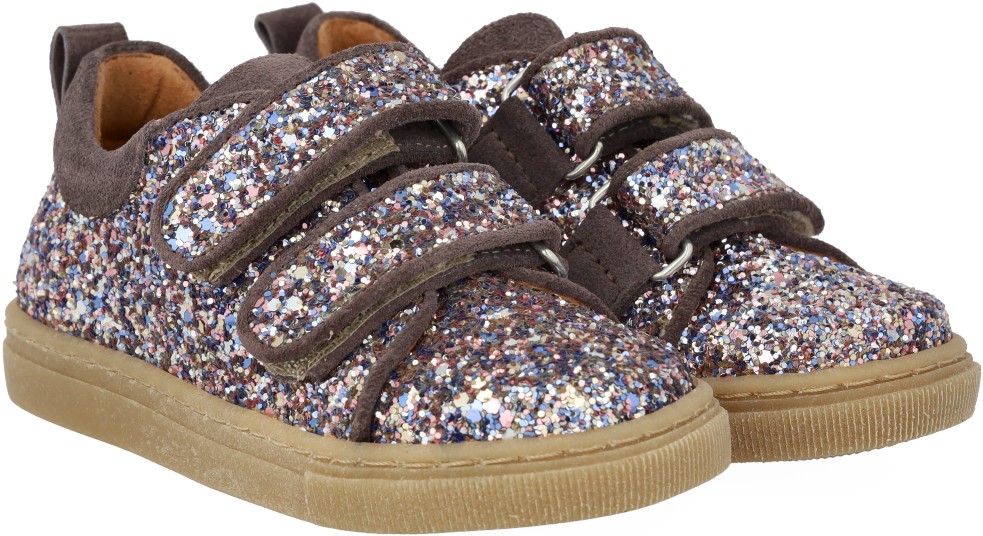 Funklende Glittersneaker med Ruski