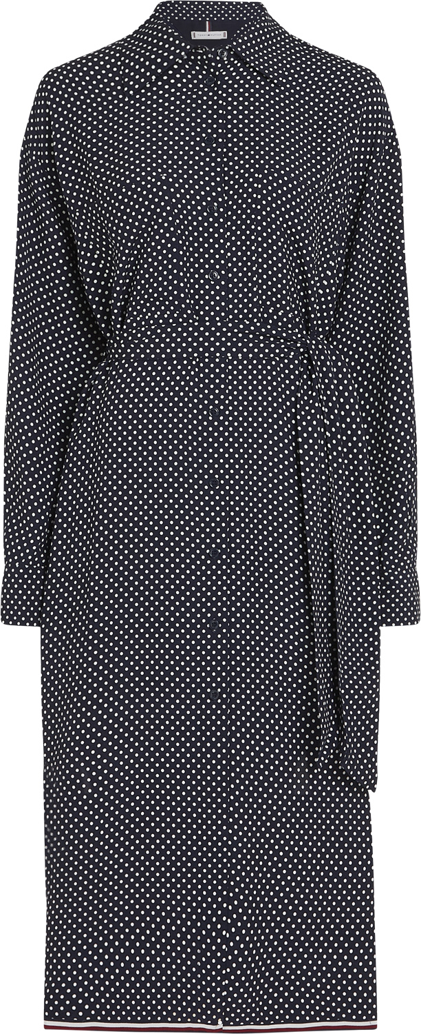 Polkadot Midi Shirt Dress