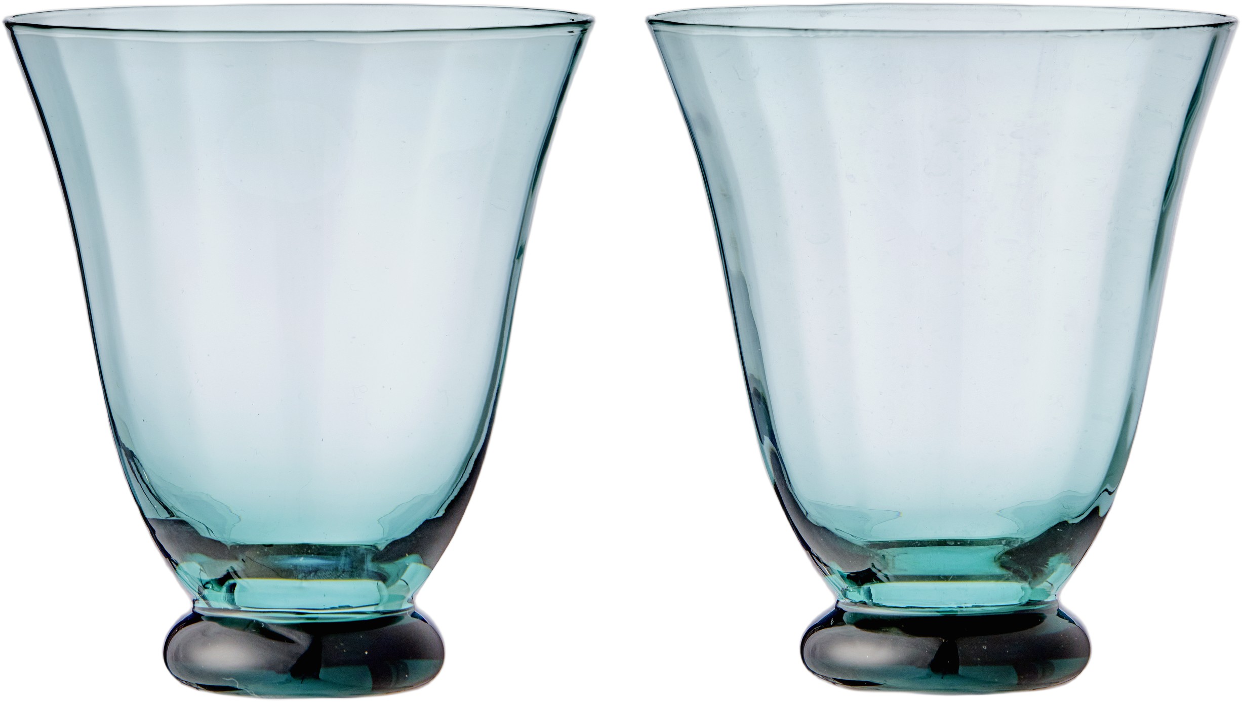 Water Glass Trellis Topaz S/2pcs