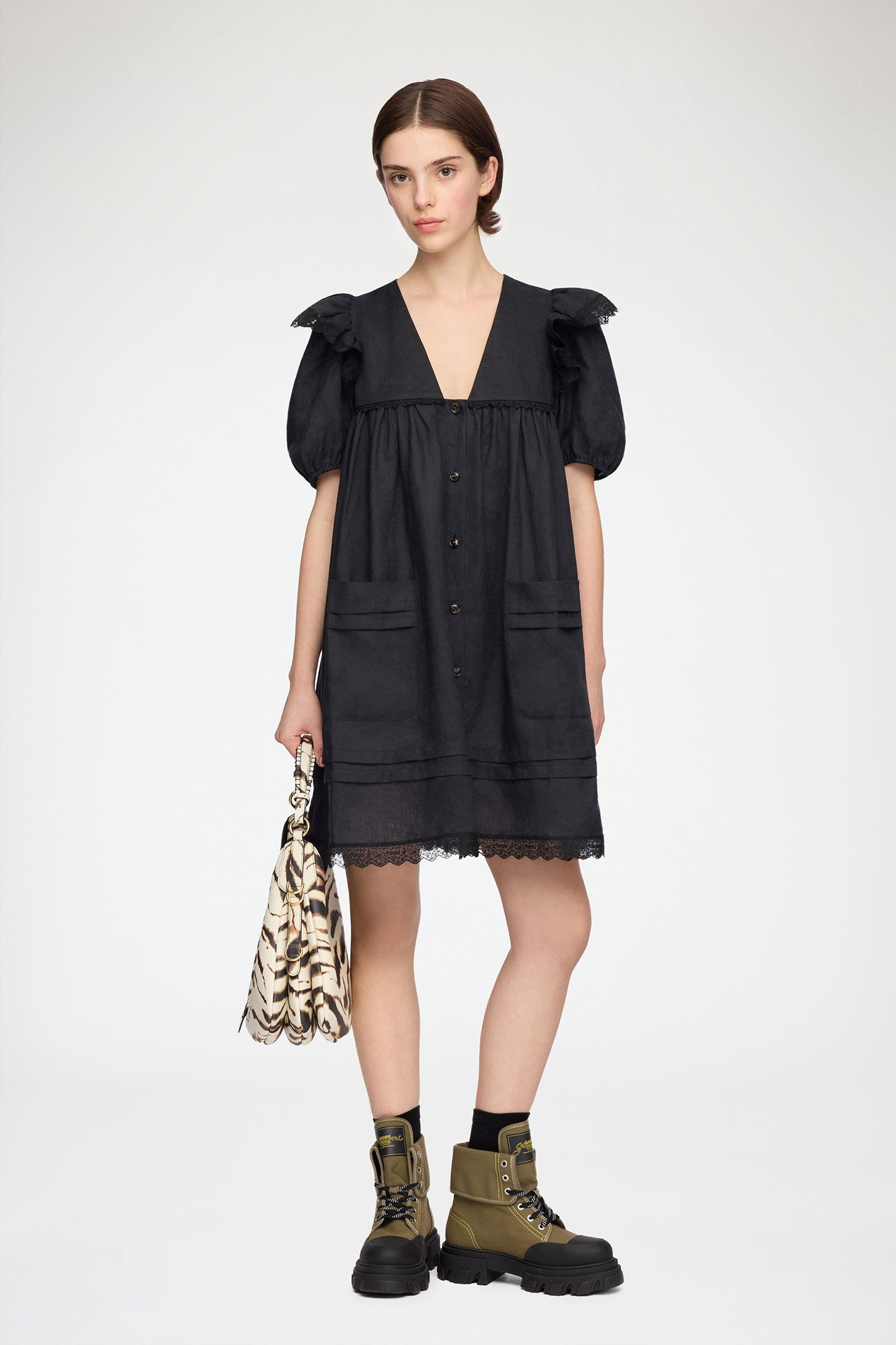 Light Linen Angel Mini Dress