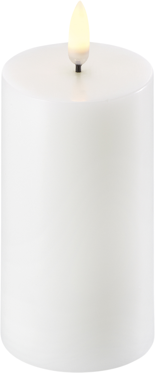 LED Pillar Candle Nordic White – 5,8 x 10 cm