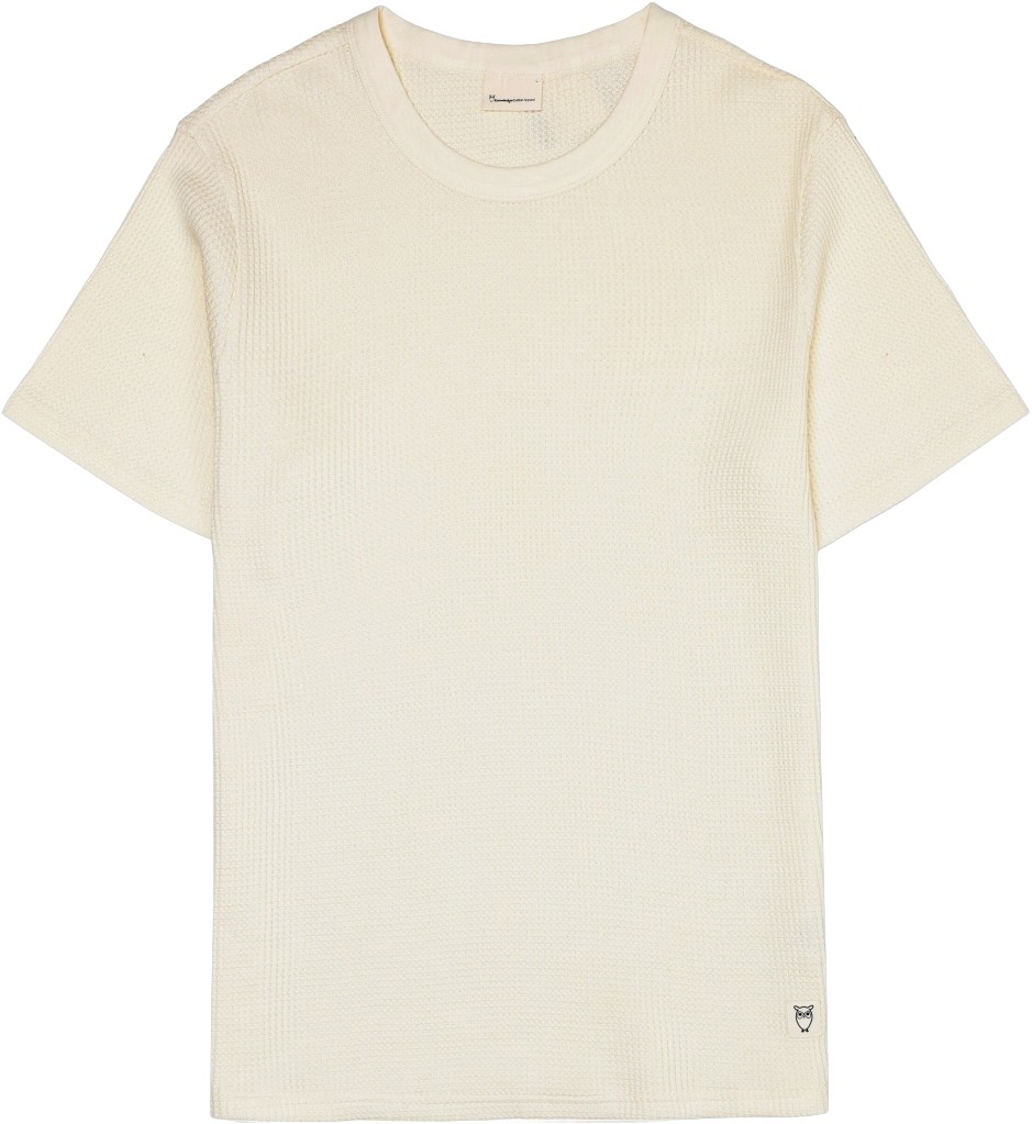 Regular Waffle Short Sleeved Crew Neck Tshirt Gots/vegan