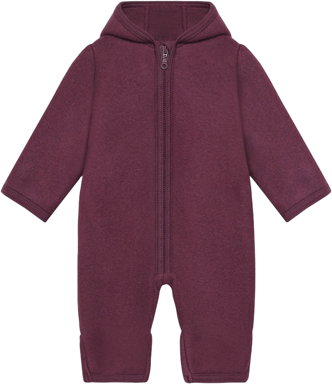 Pram Suit Ears Wool Fleece