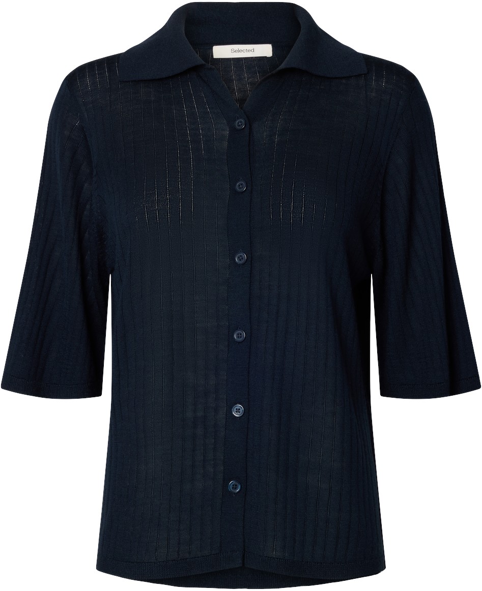 Slfnaja 2/4 Knit Polo Neck