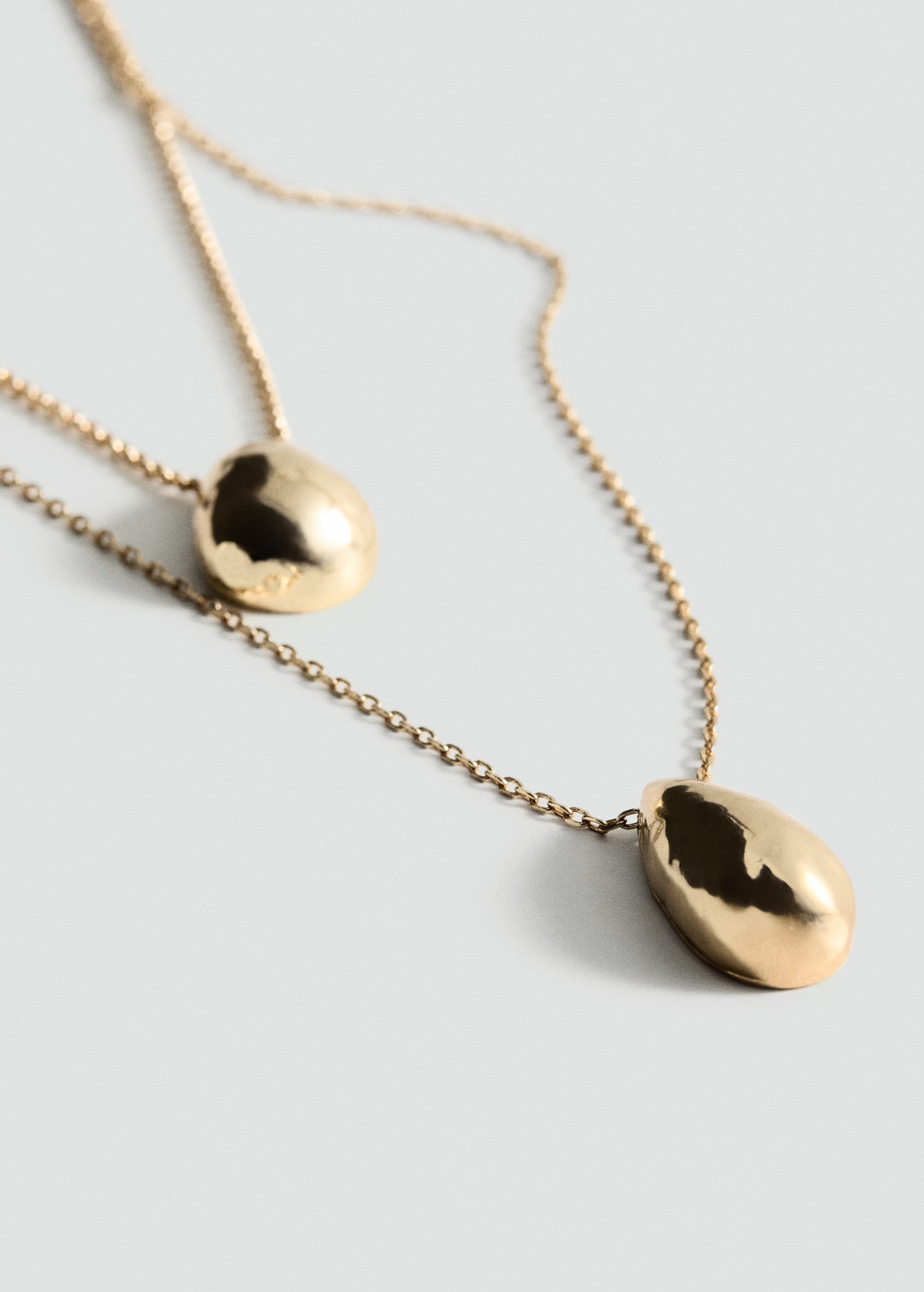 Double Drop Pendant Necklace
