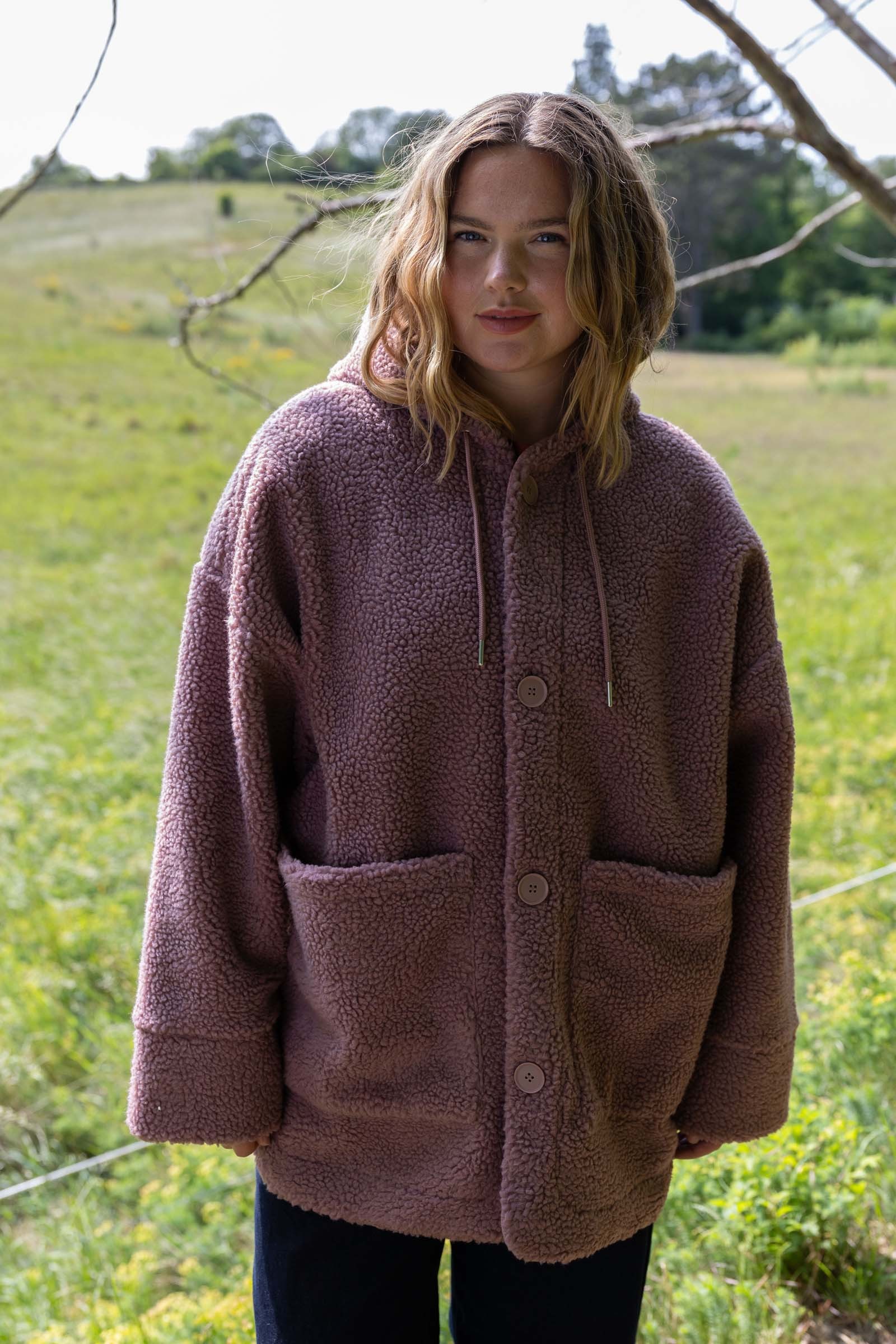 Danewillow Fleece Jacket Rose Beige