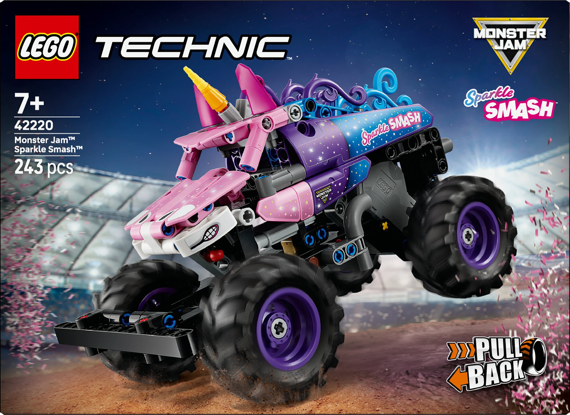 Monster Jam Sparkle Smash Pullback 42220