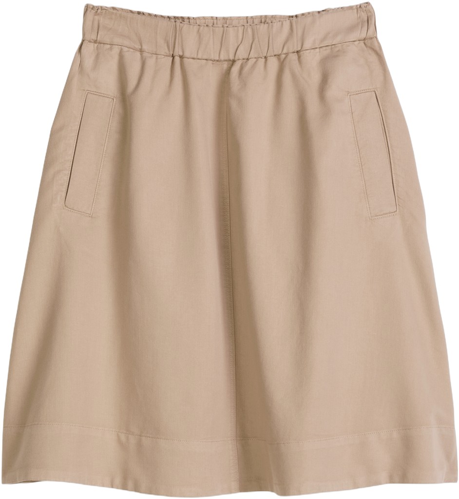 Skirt, Aline, Welt Pocket, Elastic