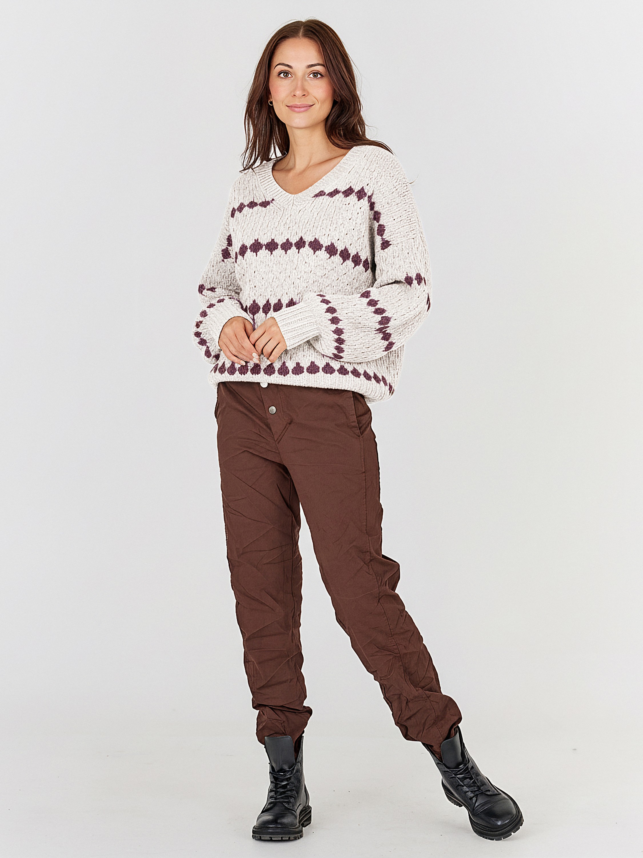 Bano Blouse Stripe Knit