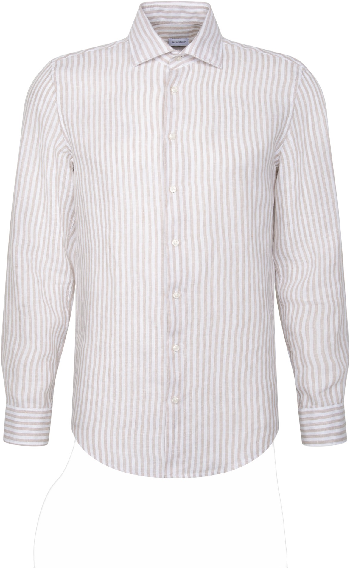Linen Shirt Slim 1/1 Kentcollar Stripes