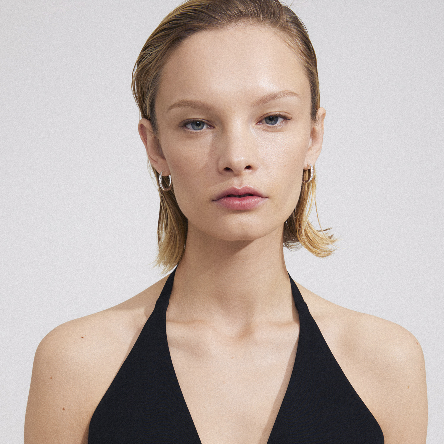 True Recycled Hoop Earrings Silverplated