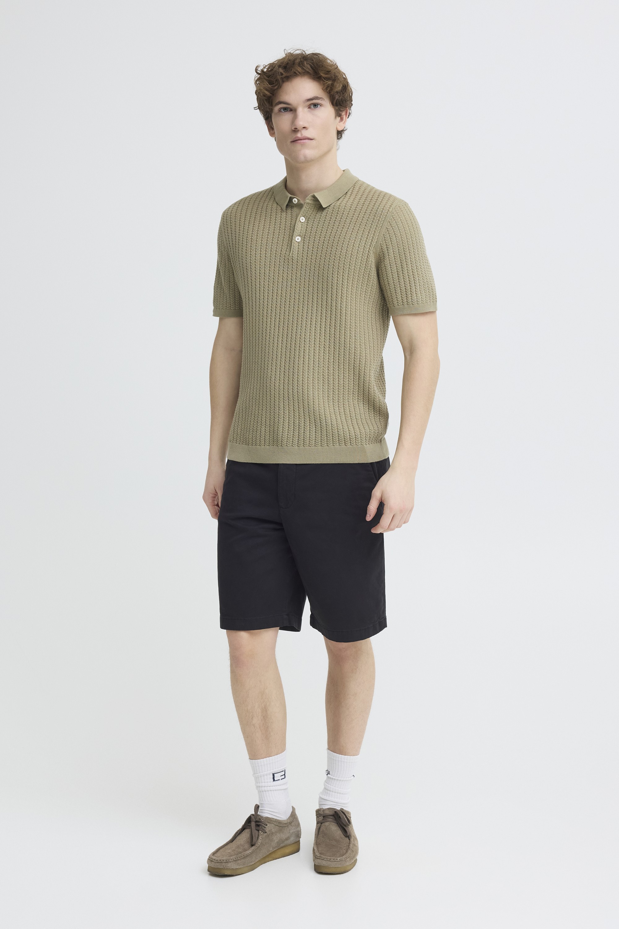 Cfkarl Structured Knit Polo