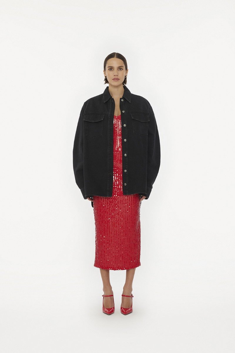 Sequins Pencil Skirt