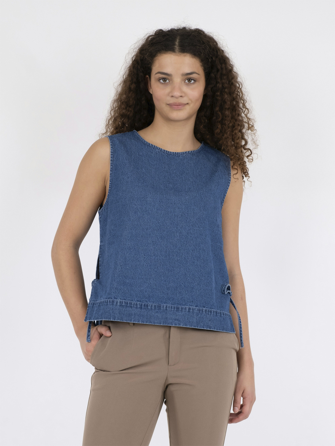 Svetlana Denim Top