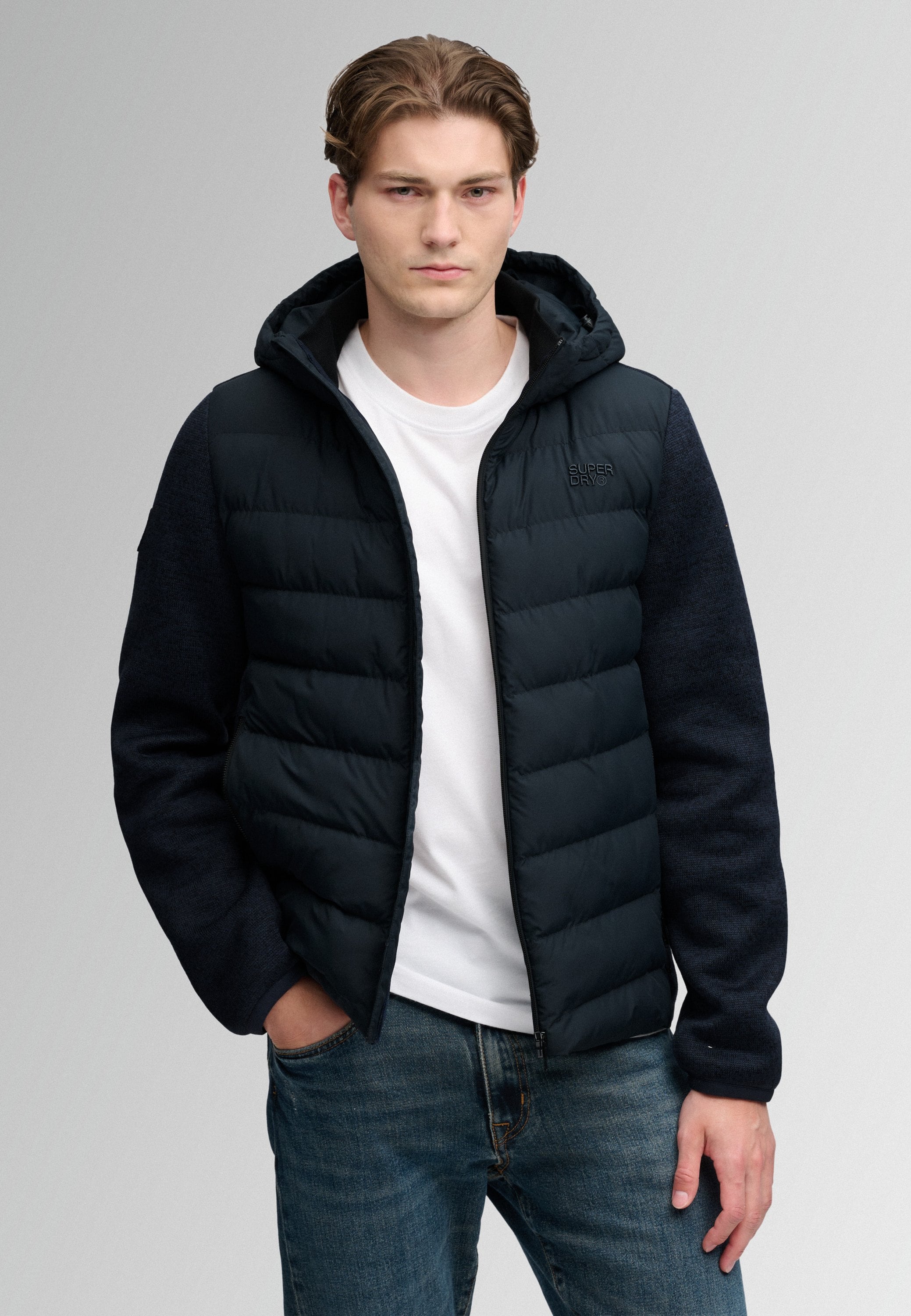 Hooded Storm Knit Hybrid JKT