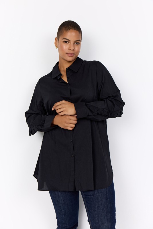 Curvy Wanoma 4 Skjorte Sort