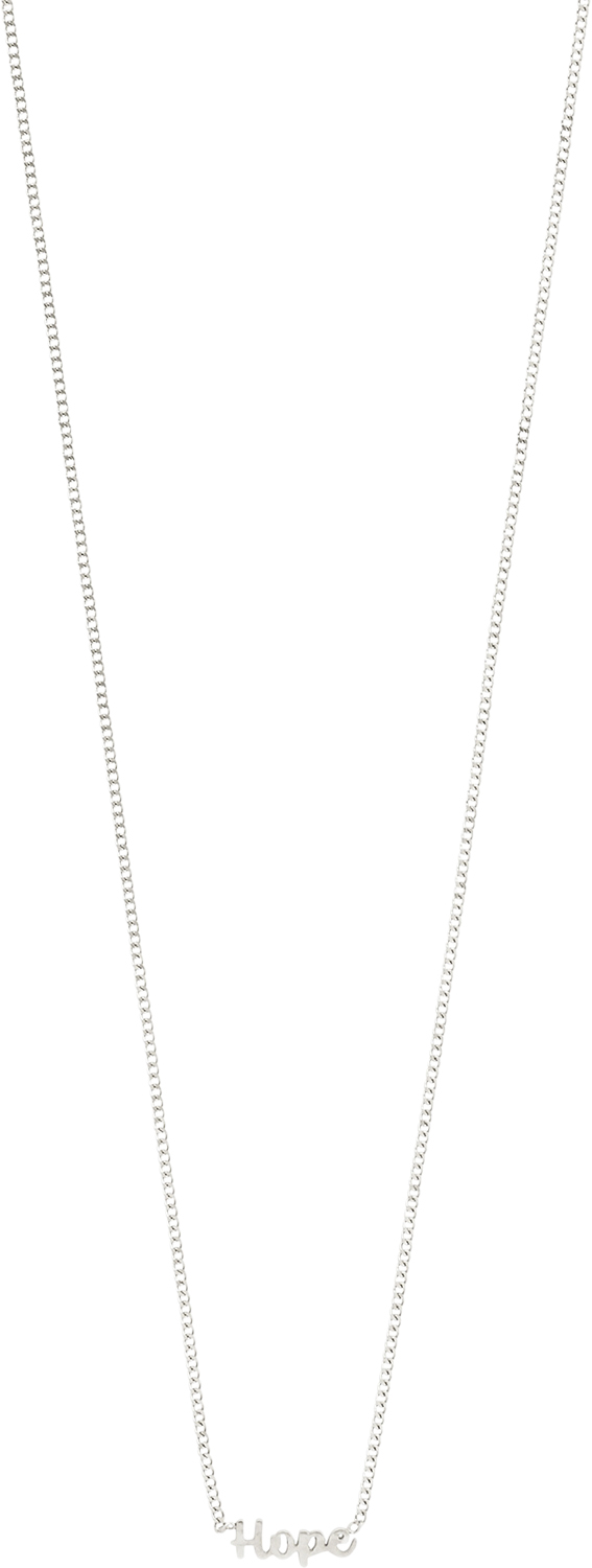 Hope Recycled Necklace Silverplated