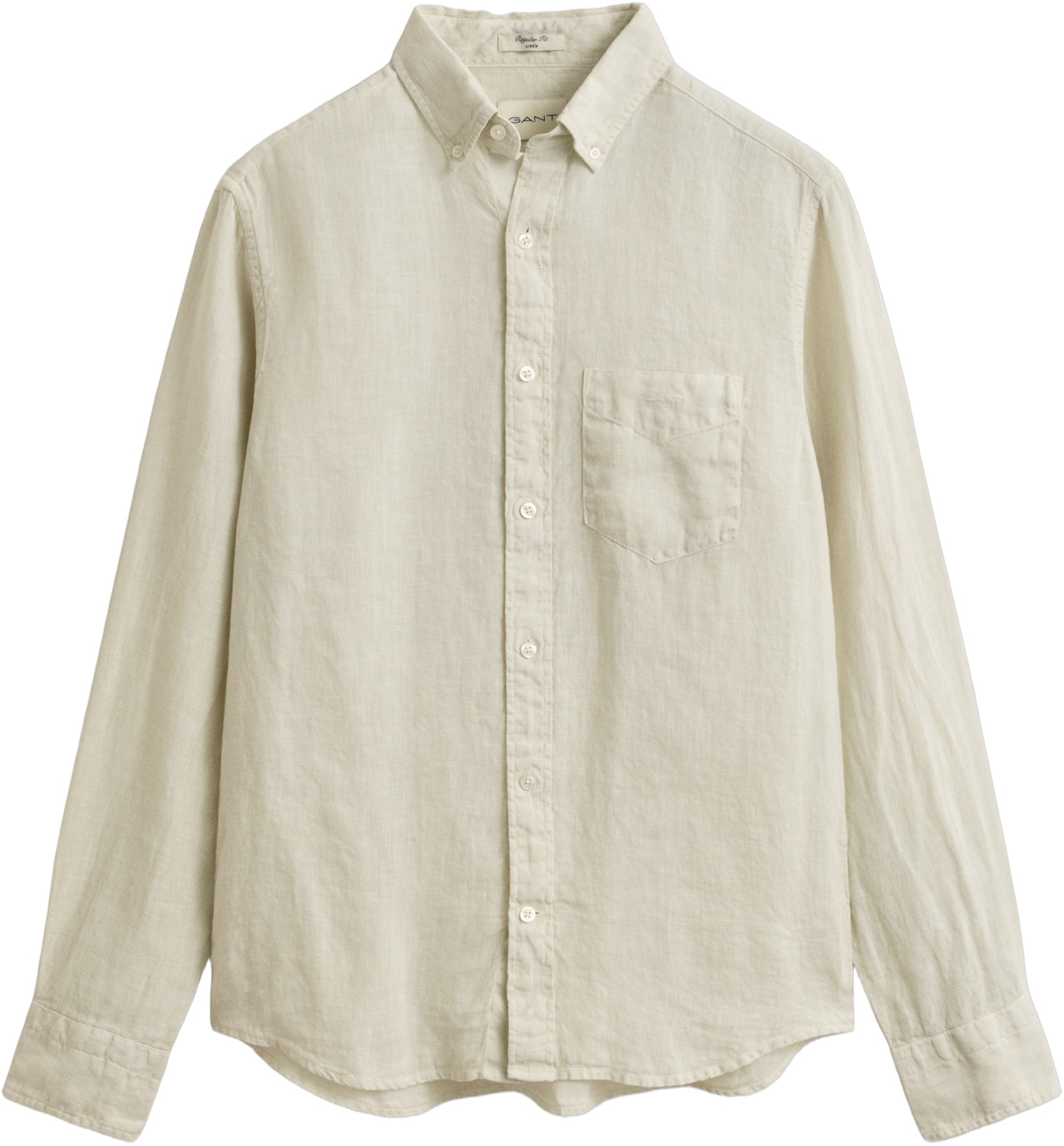 REG Gmnt Dyed Linen Shirt