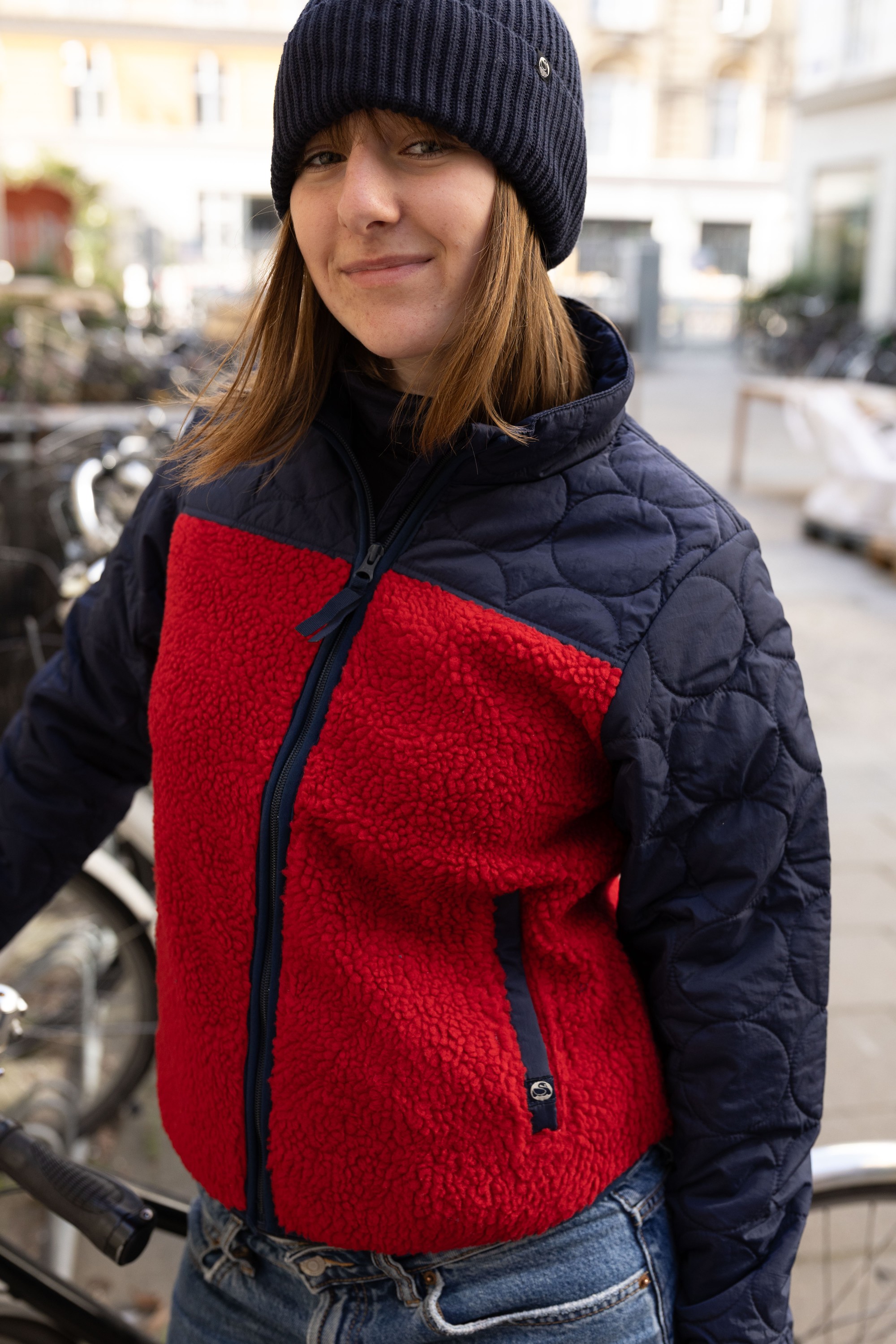 Danehazel Fleece Zipup Dk Navy/dk Red