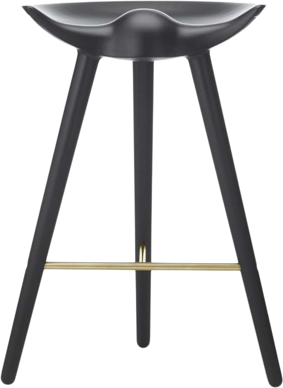 ML 42 Bord Skammel / Sortbejdset bøg / Messing