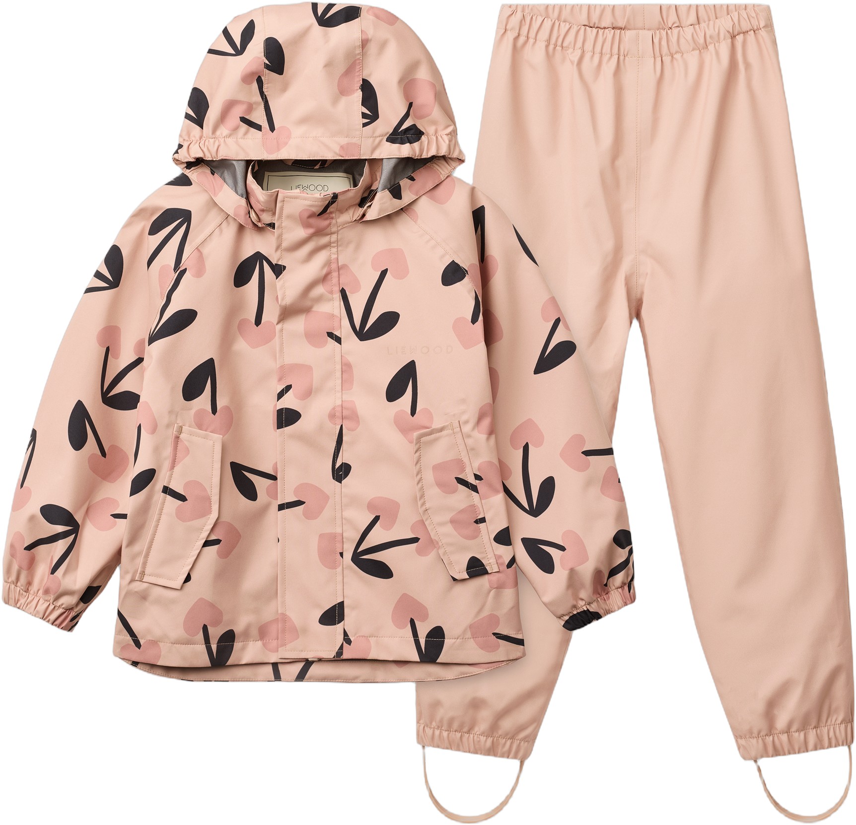 Pedia Rainwear Set Mini Cherry Hear