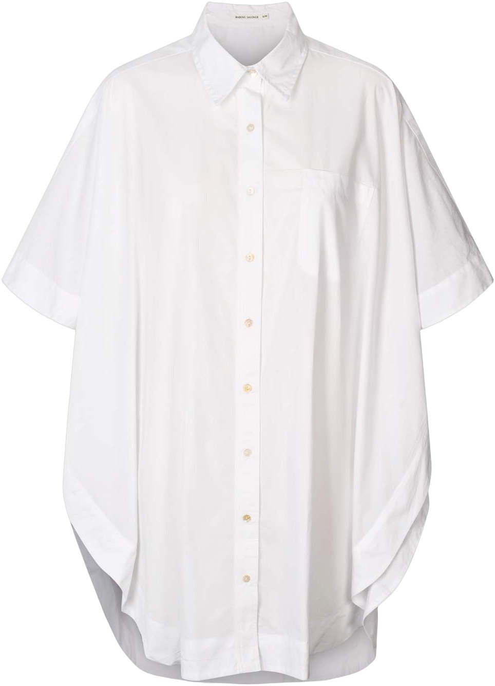 Poplin Curved hem Shirt Dress Ber