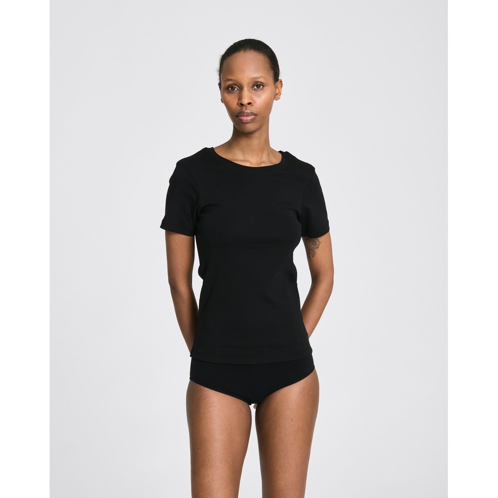 Trille Cotton Top 1×1 Rib Tee Gots