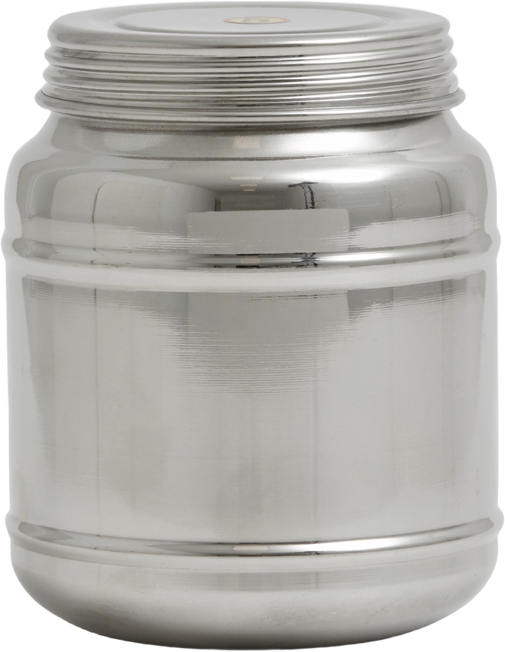 Cani can W/lid, High, M, Stainless Steel