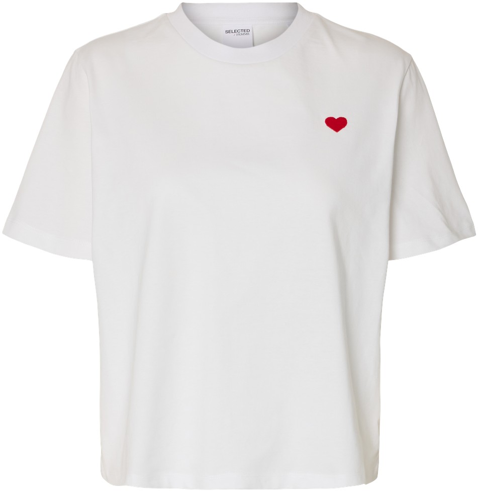 Slfella SS EMB Boxy TEE FT