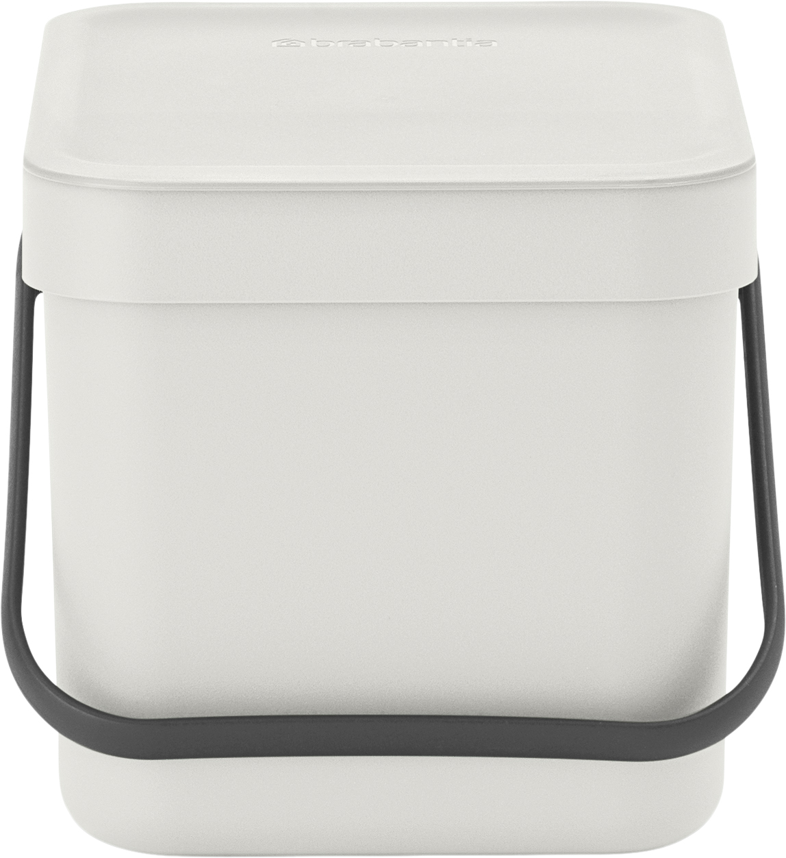 Affaldsspand M/lÃ¥g Sort. kon. 6 ltr