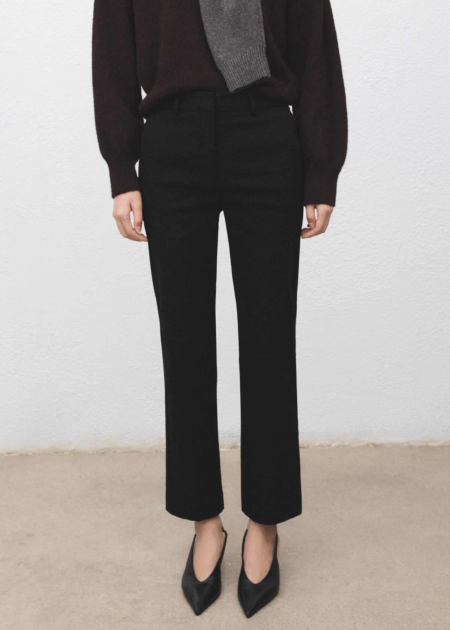 Straightcut Crop Trousers