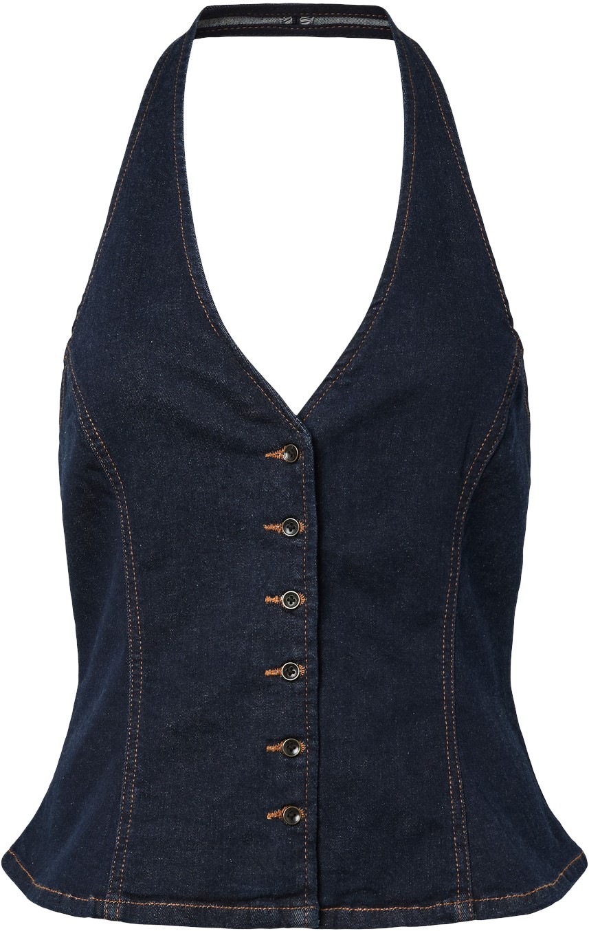 Pcdaisy Halterneck Denim TOP BC