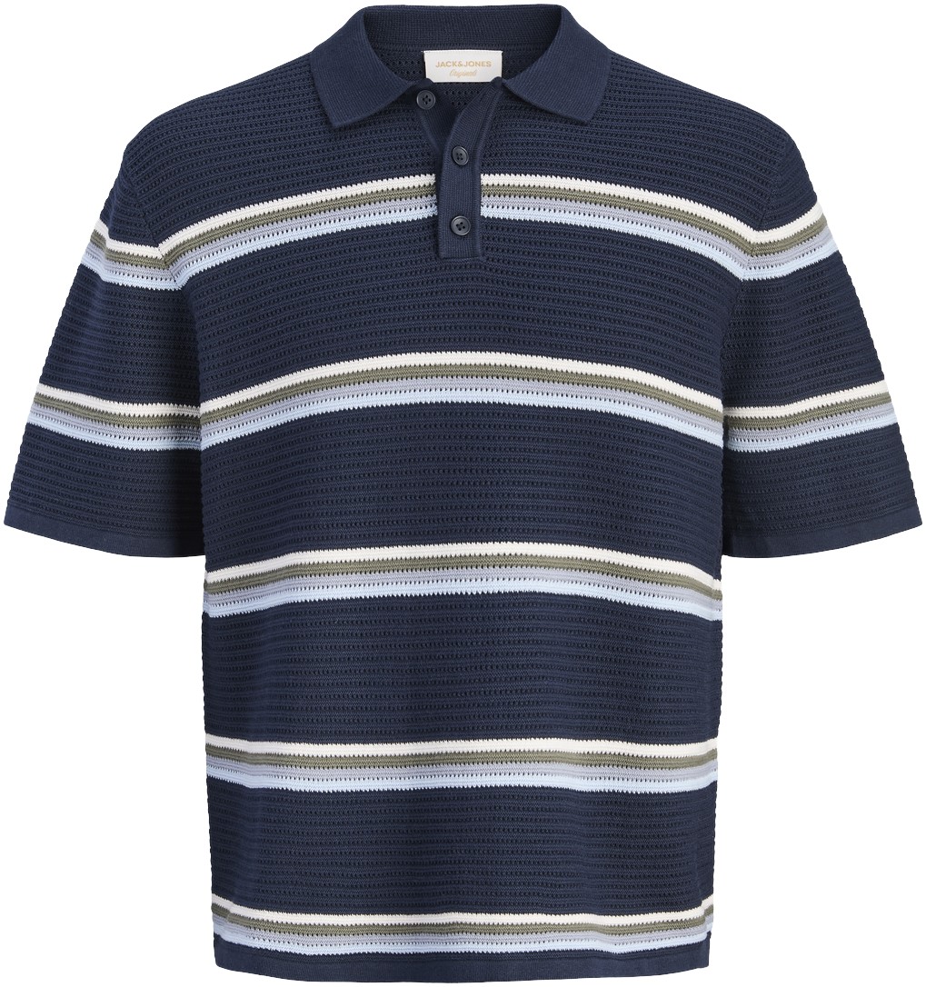 Jormaine Knit Stripe Polo JNR