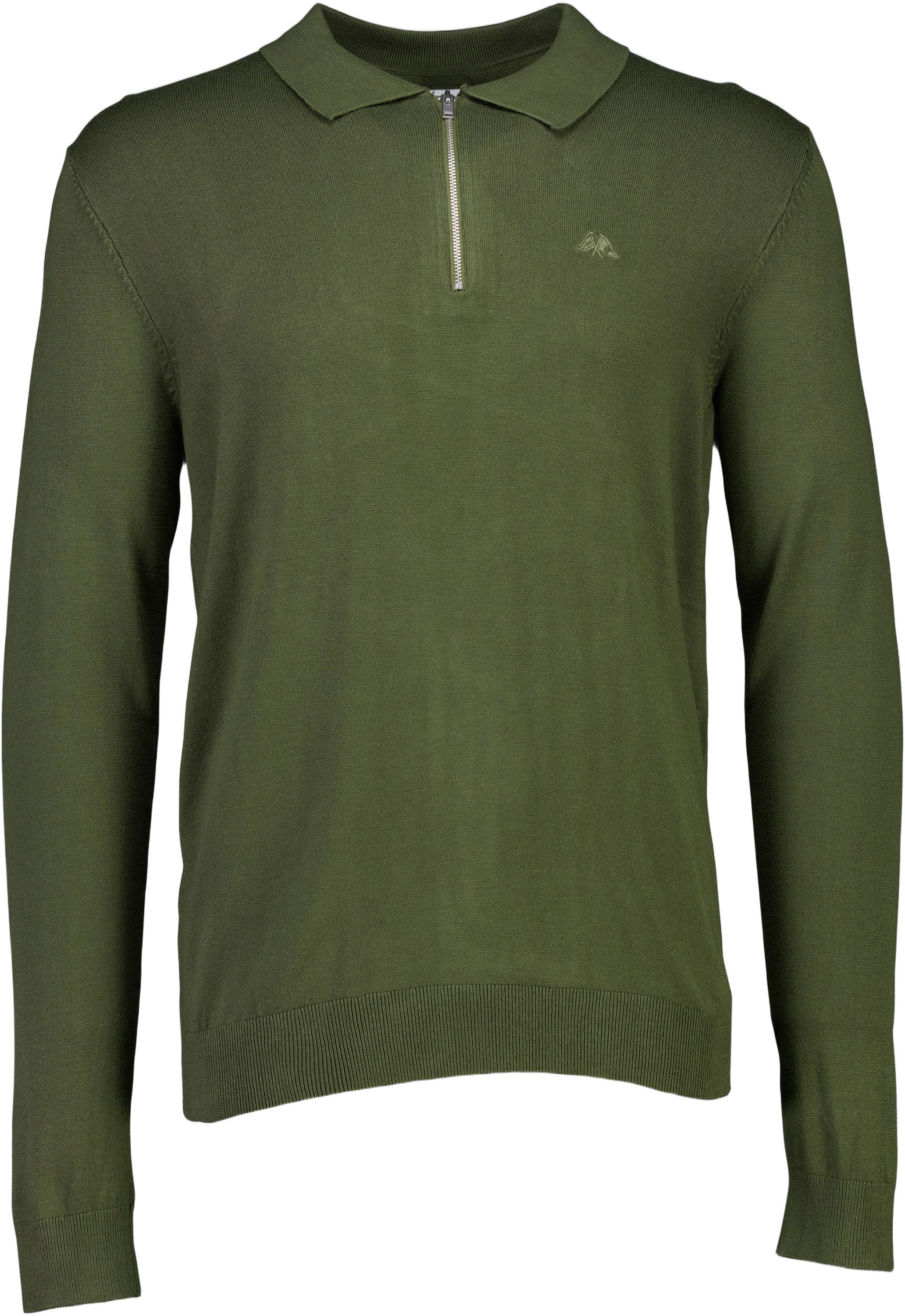 Ecovero L/S zip Polo