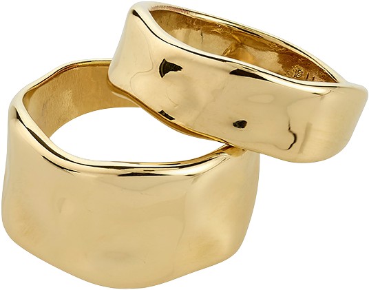 Ember Ringe 2i-1 sæt, Guldbelagt - DKK 299 - Spar 25%