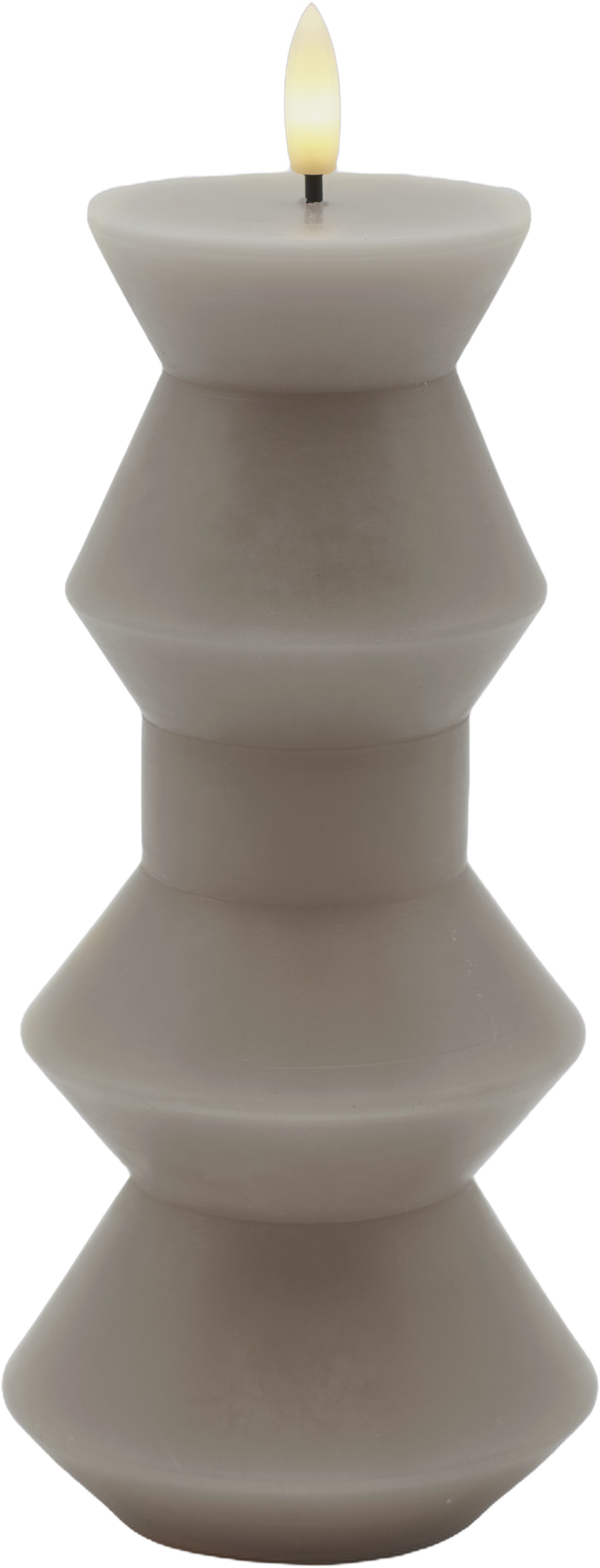 Nordisk Skulptur, Sille Geometri Ø9,2x20,3 cm, Warm Gray - DKK 97 - Spar 25%