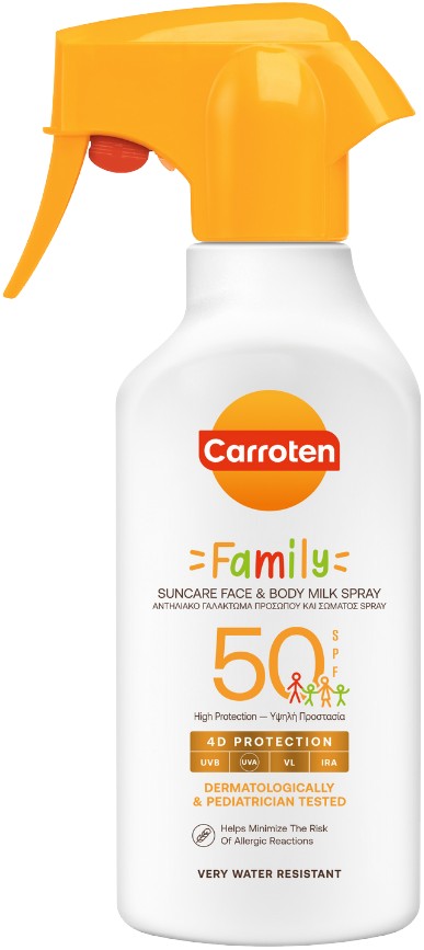 Carroten Family Face & Body Milk Trigger SPF 50