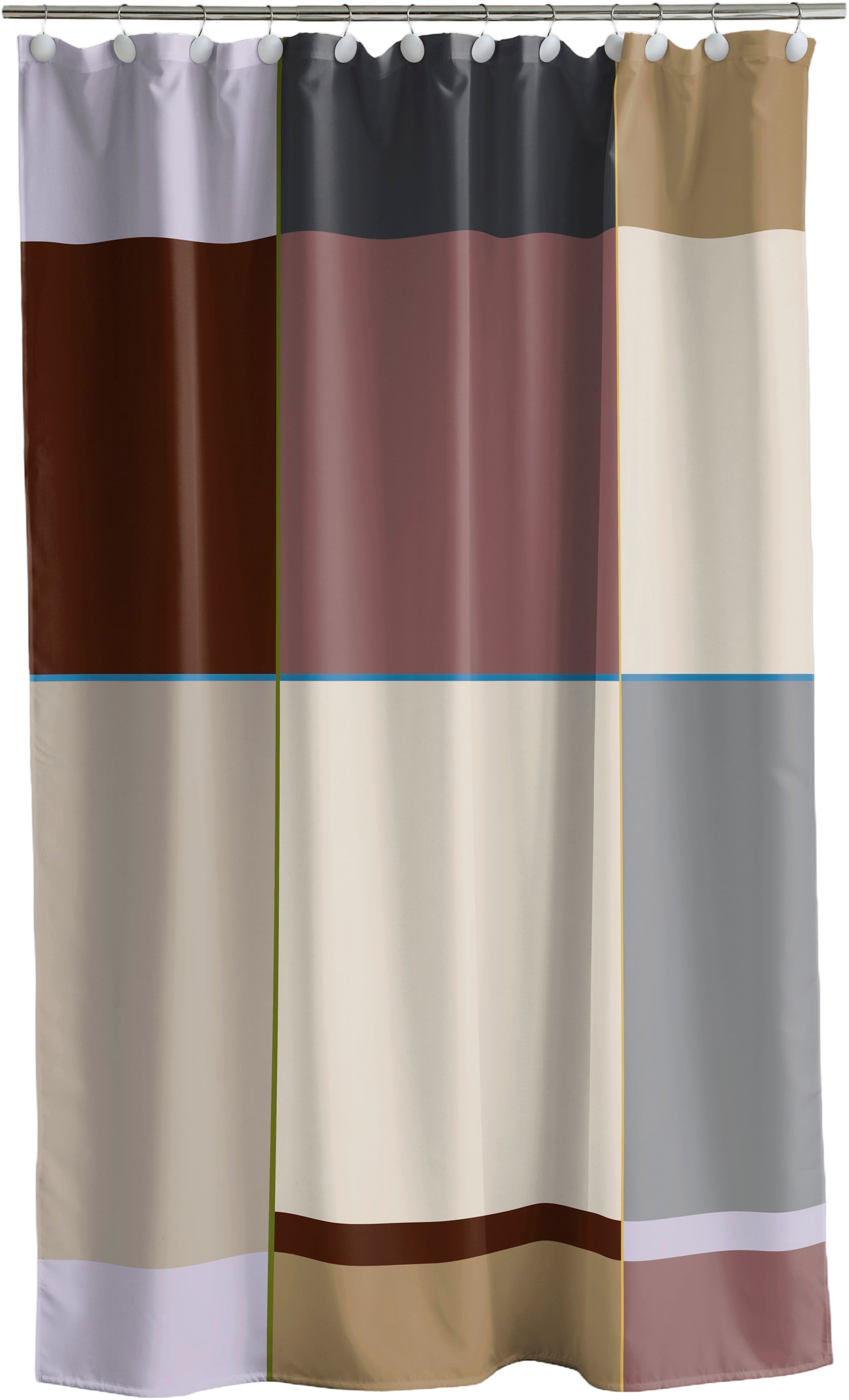 Badeforhæng 180x200 Colour Block Rosewood