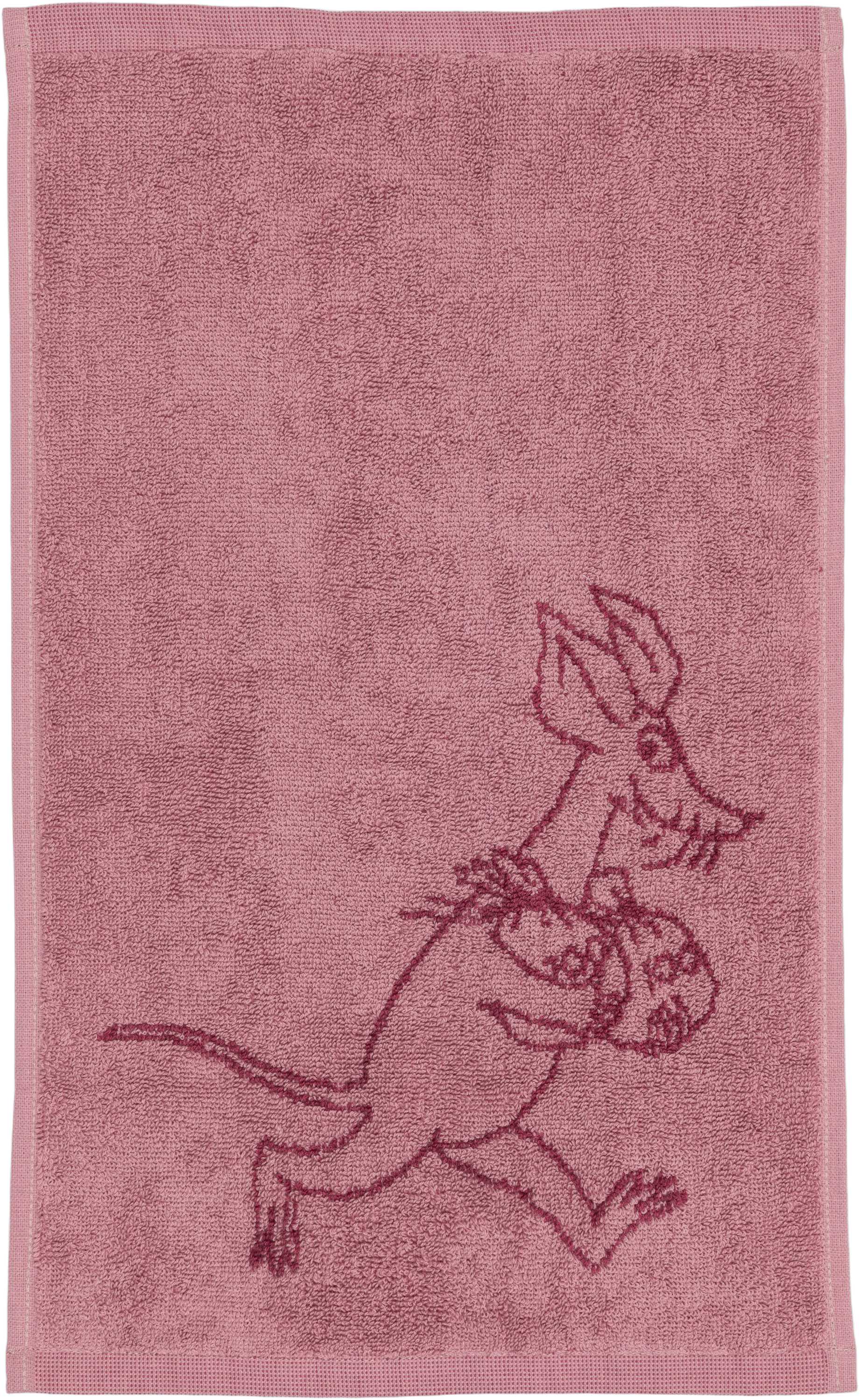 Moomin Håndklæde 30x50 Mauve
