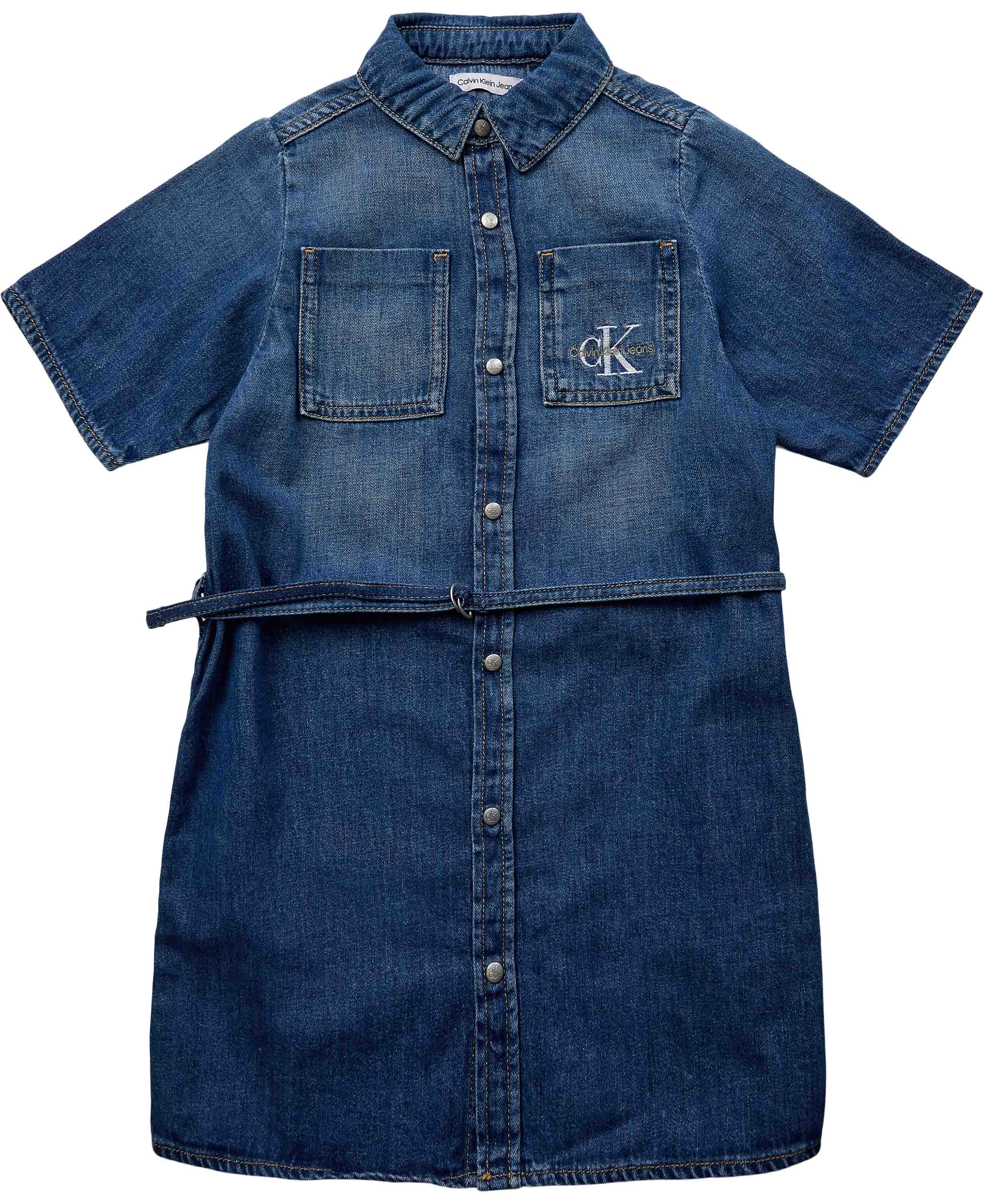 Lw Denim Belted Shirt Dress