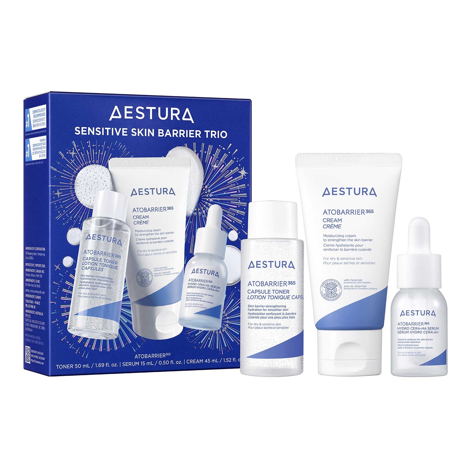 Atobarrier365 Sensitive Skin Barrier Trio Hudplejesæt til Sensitiv h