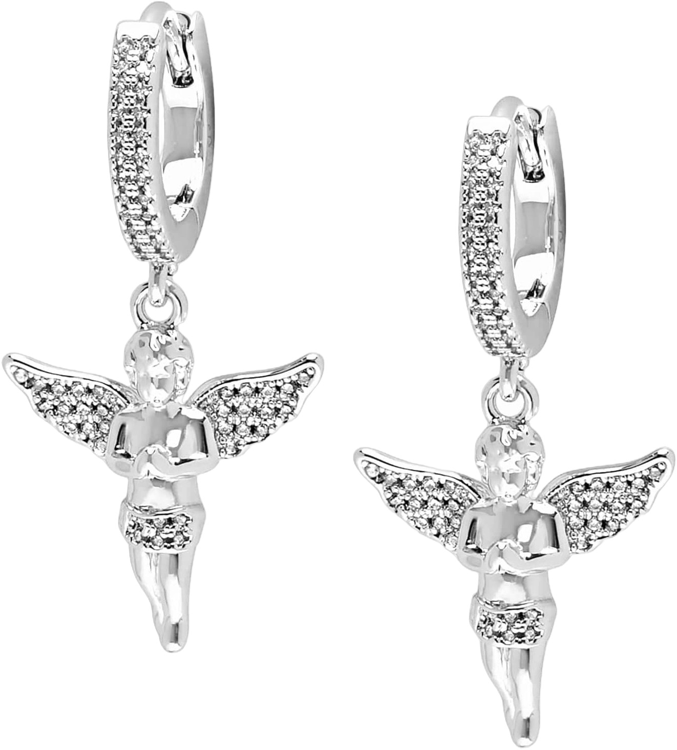 Women’s Silver Angel Earrings