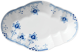 Blå Elements 23 cm. fad