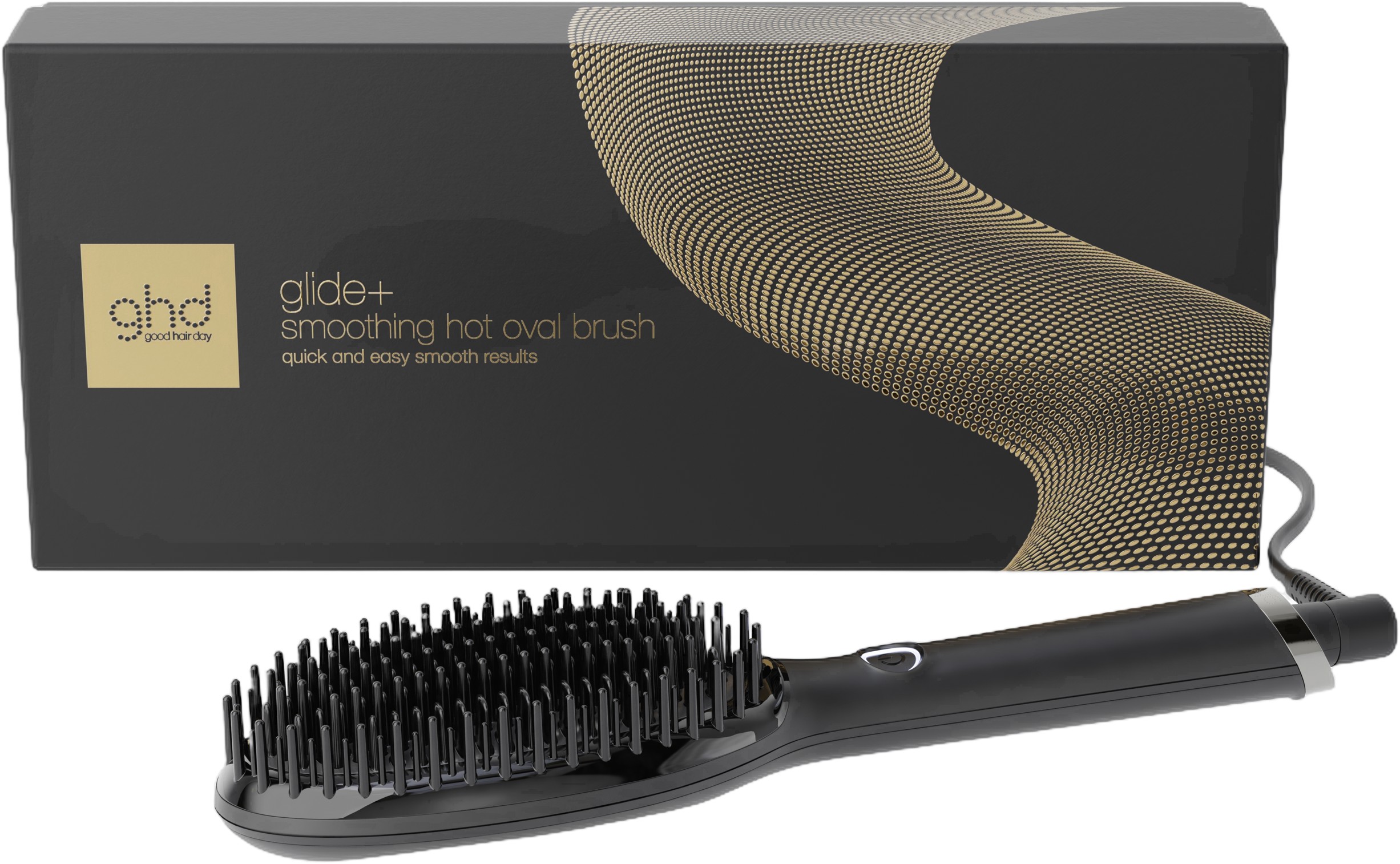 ghd Glide+ Smoothing Hot Brush Black