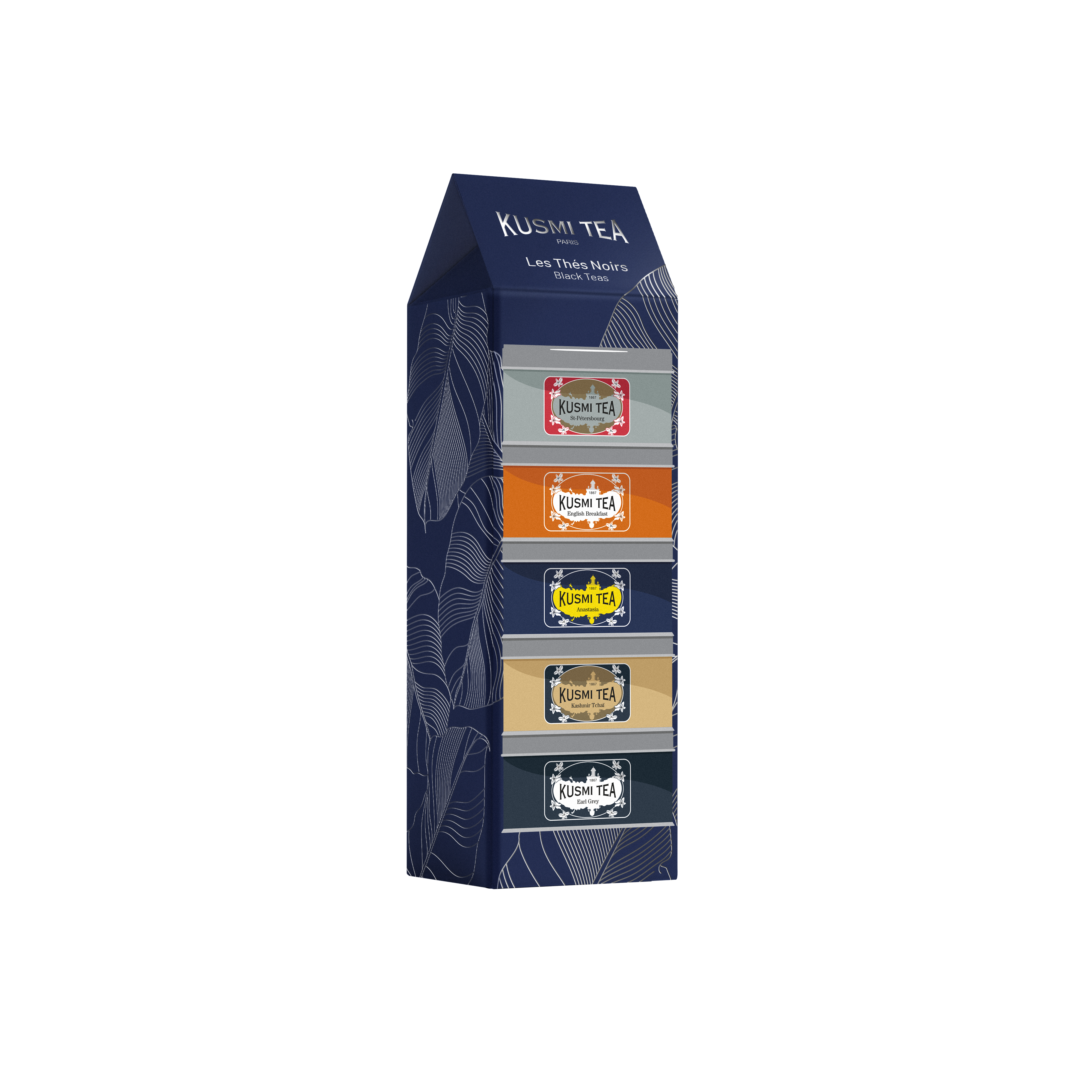 Organic Black Teas Assortment 5 Metal tin – 100g