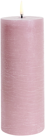 LED Pillar Candle, Dusty Rose - DKK 219