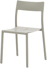 May Chair Outdoor Steel Light Grey