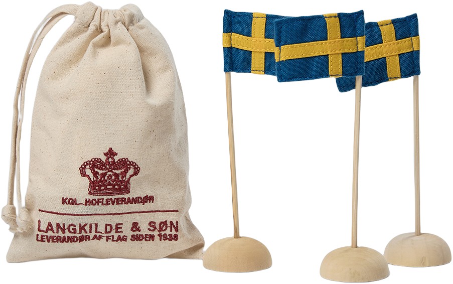 Mini Bordflag med Svenske Flag